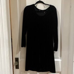 Soft Surroundings Black Velvet Dress Size M- Worn Once!